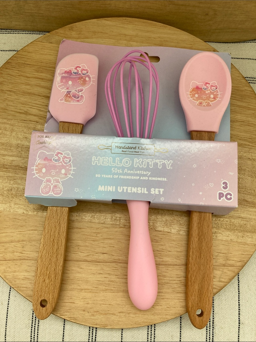 SALE! NWT Hello Kitty Mini Utensil Set - 50th Anniversary 3 pc Set
